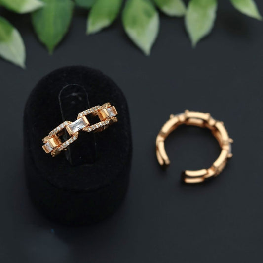 Sterling Ring with Cubic Zirconia – Modern Luxury