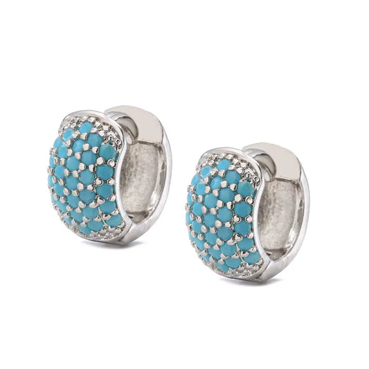 MIRAGE - Color Pop Mini Hoop Earrings – Multicolor CZ Collection