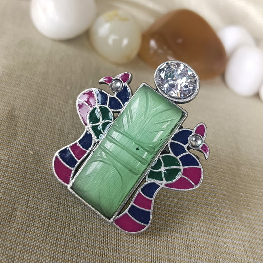 Mirage Silver Plated Fusion Ring