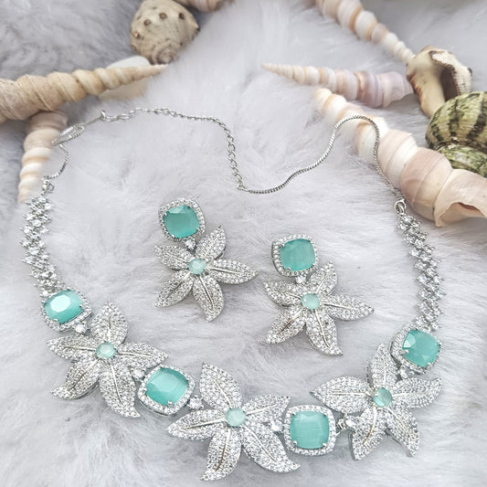 Elegant American Diamond Jewellery Set