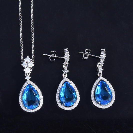 Mirage - Beautiful Stylish American Dimond Pendent Earring Set .