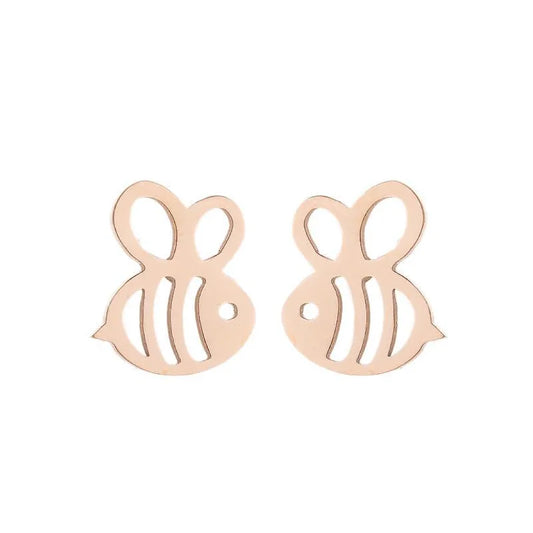 Simple Style Animal 304 Stainless Steel No Inlaid 18K Gold Plated Ear Studs