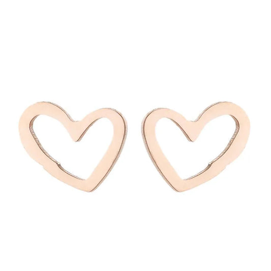 Simple Style Geometric 304 Stainless Steel No Inlaid 18K Gold Plated Ear Studs