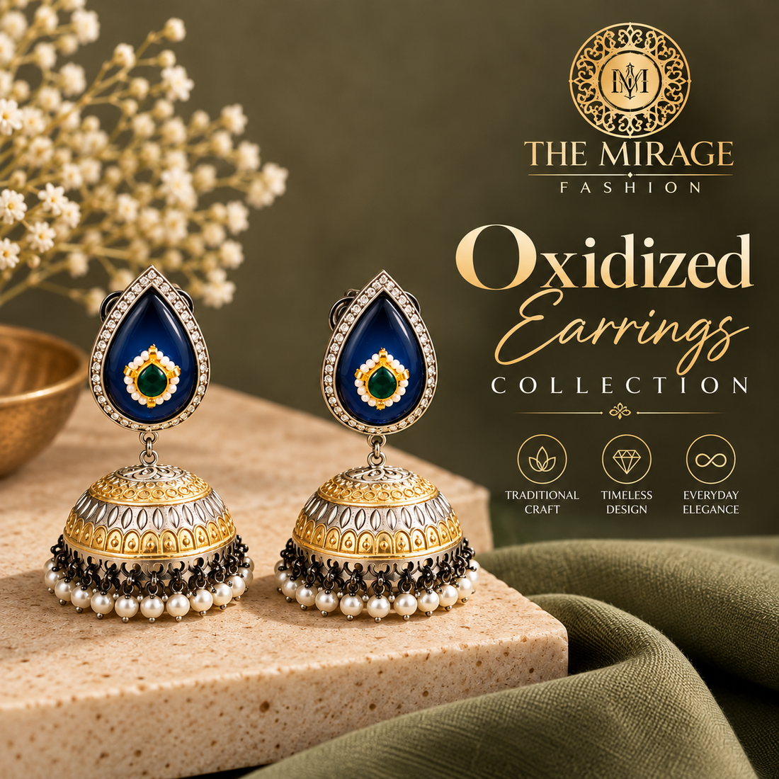 Oxidized Earrings Collection for Women | The Mirage Fashion