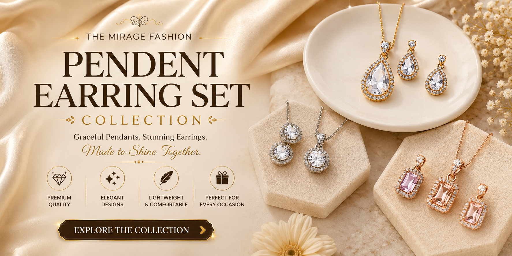 The Mirage Fashion - Pendent Earing Sets