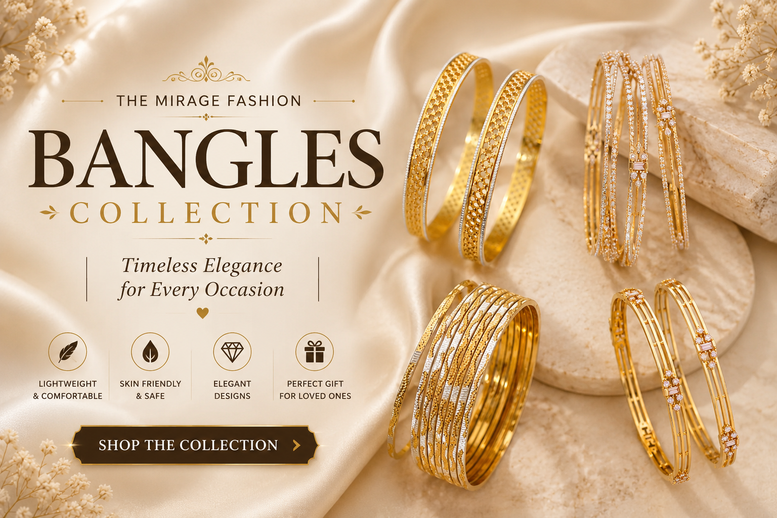 Shop Stylish Bangles for Women Online | The Mirage Fashion