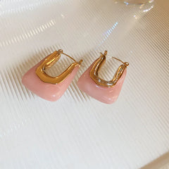 French style u shape alloy plating women's earrings