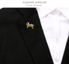 Luxury Leopard Brooch | Designer Animal Brooch in Gold Finish – The Mirage Fashion