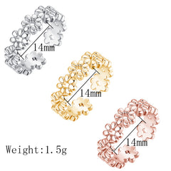 Floral Toe Rings