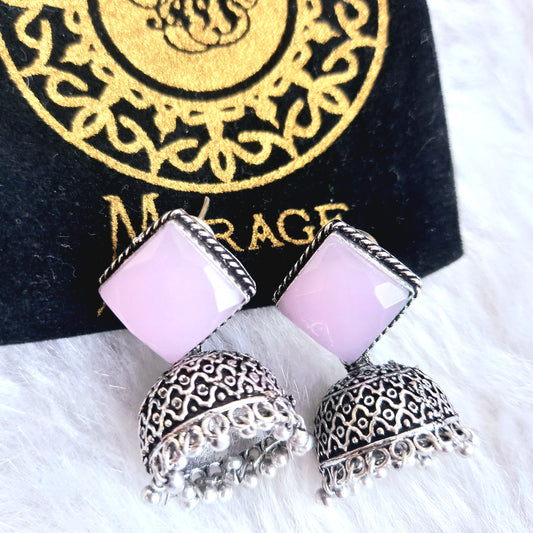 Mirage Oxidize jumki earrings