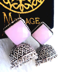 Mirage Oxidize jumki earrings