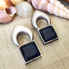 Mirage - Elegant  Stone Stud Earrings