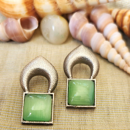 Mirage - Elegant  Stone Stud Earrings