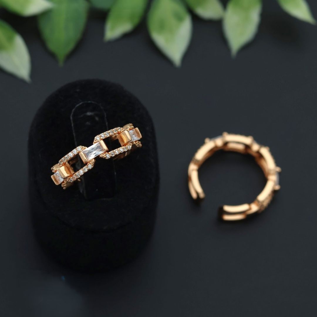 Sterling  Ring with Cubic Zirconia – Modern Luxury