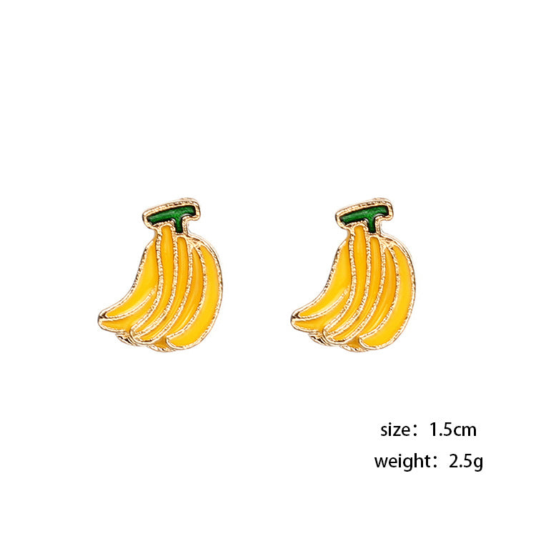 Cute Banana Stud Earrings for Women | Trendy Fruit-Inspired Jewelry – The Mirage Fashion