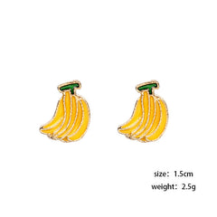 Cute Banana Stud Earrings for Women | Trendy Fruit-Inspired Jewelry – The Mirage Fashion