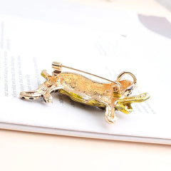 Luxury Leopard Brooch | Designer Animal Brooch in Gold Finish – The Mirage Fashion