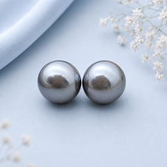 Anti Tarnish Classic Pearl Ball Stud Earrings for Women | Minimal Pearl Stud Earrings | The Mirage Fashion