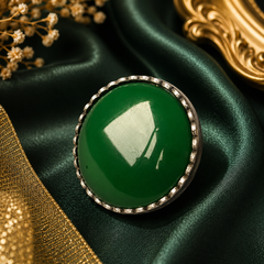 Round Colour Stone Statement Ring for Women | The Mirage Fashion