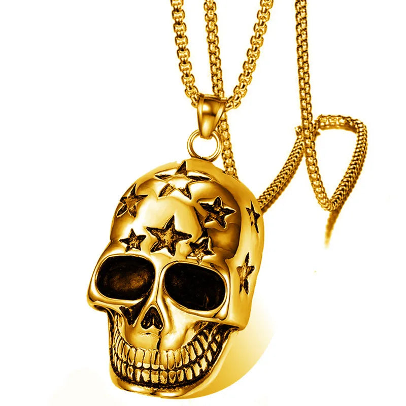 Skull Pendant Necklace for Men | The Mirage Fashion