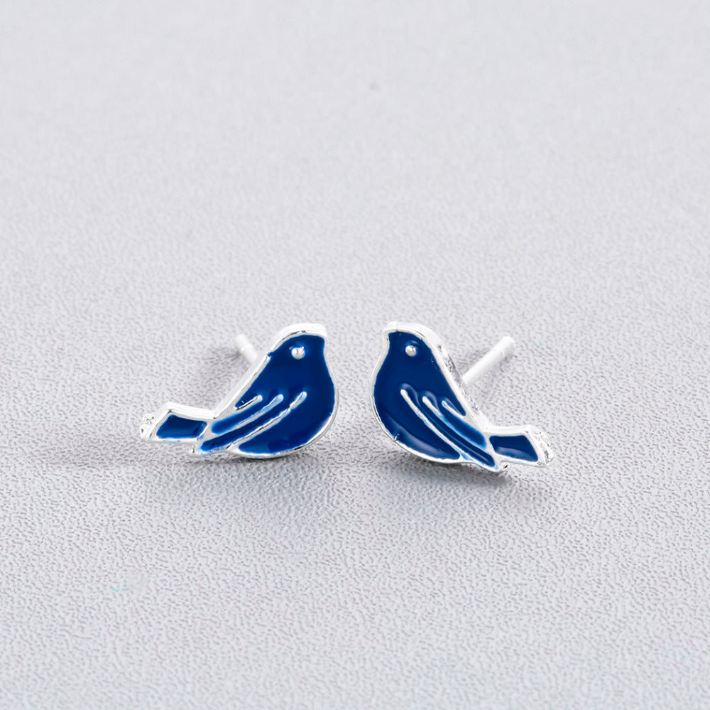 Mirage Cute Blue Bird earrings