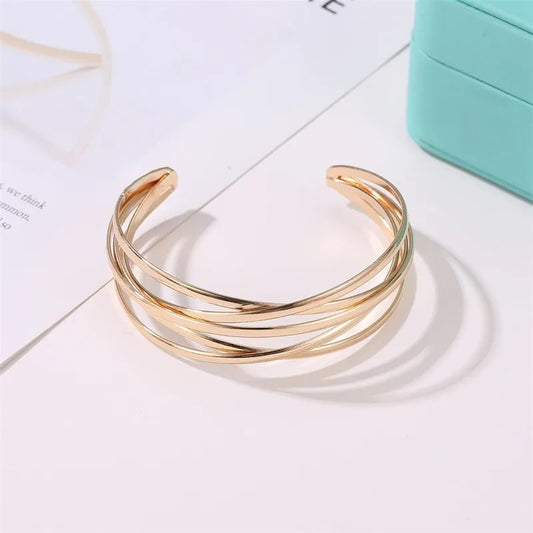 Mirage Rosegold plated bangle shape bracelet