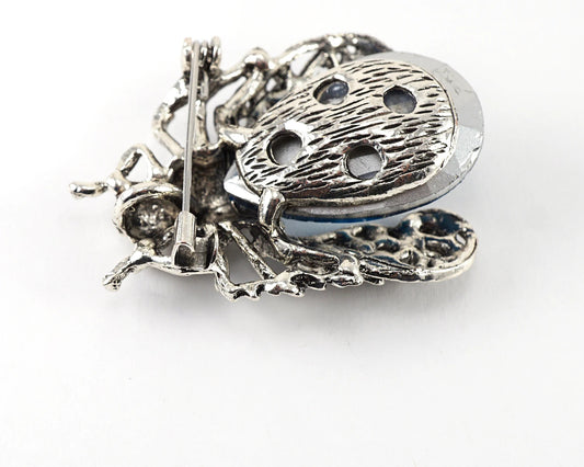 Crystal Beetle Designer Brooch  | Silver Fashion Jewelry – The Mirage Fashion
