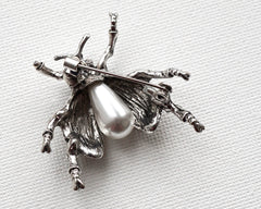 Crystal Beetle Designer Brooch  | Silver Fashion Jewelry – The Mirage Fashion