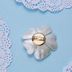 Elegant Pearl Flower Brooch for Women | Luxury Floral Statement Brooch – The Mirage Fashion