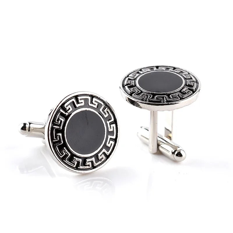 Silver-Tone Zeus Cufflinks