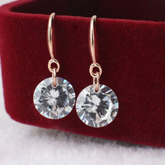 Mirage Enchanting Light Weight Cubic Zircon Crystal Drop Earrings for Women and Girls, for Daily Use, Office Use