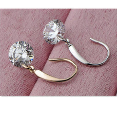 Mirage Enchanting Light Weight Cubic Zircon Crystal Drop Earrings for Women and Girls, for Daily Use, Office Use