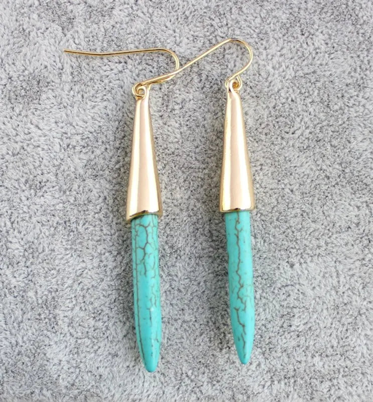 Mirage Minimalist Turquoise Earrings