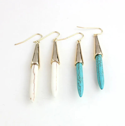 Mirage Minimalist Turquoise Earrings