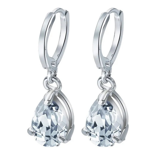 Mirage Fashion Drop Earrings for Women & Girls White