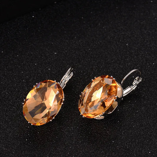 Mirage Oval Fashion Drop Earrings