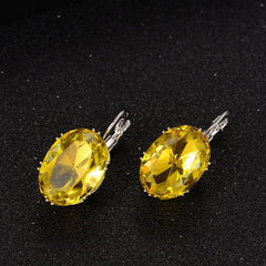 Mirage Oval Fashion Drop Earrings