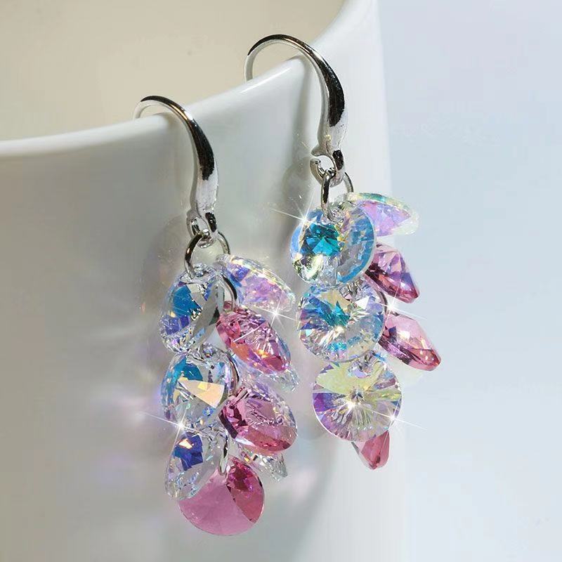 Mirage   Geometric  Crystal   Women's Drop Earrings