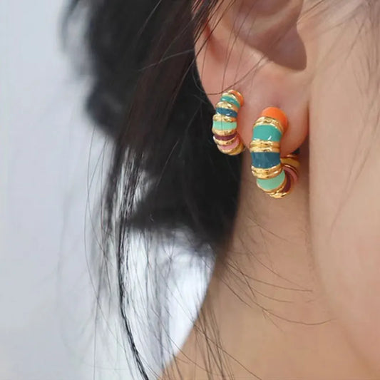 Mirage Hoop Baali Earrings