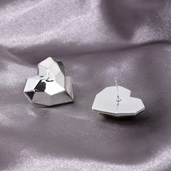 Mirage Cute Sweet Heart Shape Plastic Ear Studs