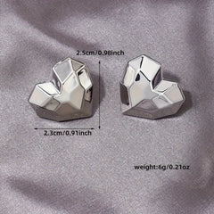 Mirage Cute Sweet Heart Shape Plastic Ear Studs