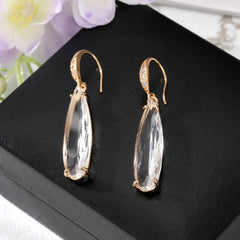 Mirage  Vintage Style Geometric Alloy Earrings Inlaid Crystal Inlaid Zircon Crystal