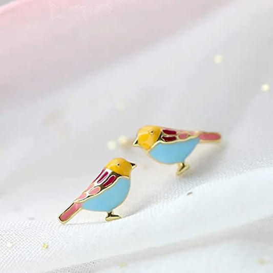 Mirage Cute Miniature Lady Bird Enamel Ear Studs