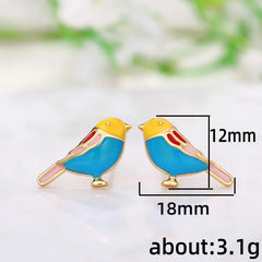 Mirage Cute Miniature Lady Bird Enamel Ear Studs