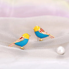 Mirage Cute Miniature Lady Bird Enamel Ear Studs