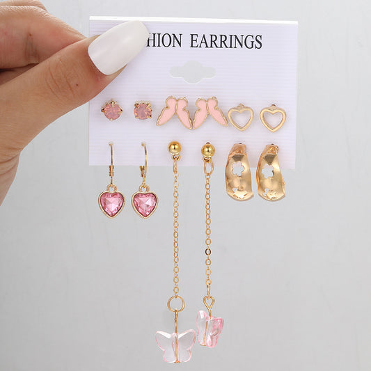 Mirage Set Of 6 Stylish Earrings