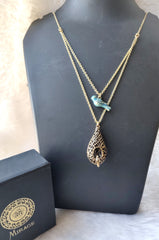 Mirage Shadowhunters Blue Bird and Birdcage Necklace