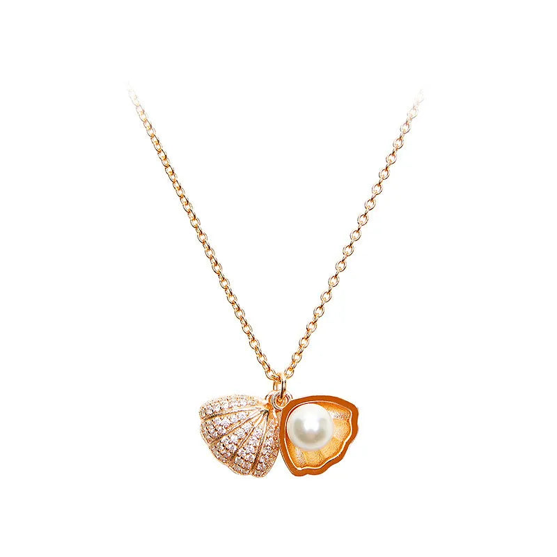 Mirage Sea Shell Pearl Necklace