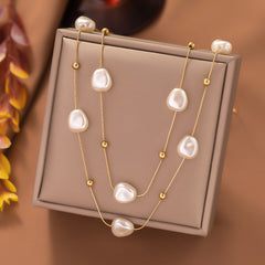 Mirage Layered Pearl Necklace