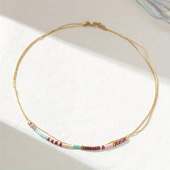 Mirage Layered Mini Bead Necklace